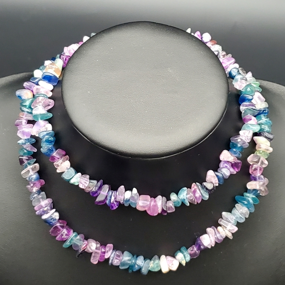 Semi precious stone necklace - Vintage